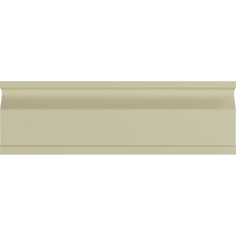 White Urethane Decorative Crown Chair Rail Molding Set