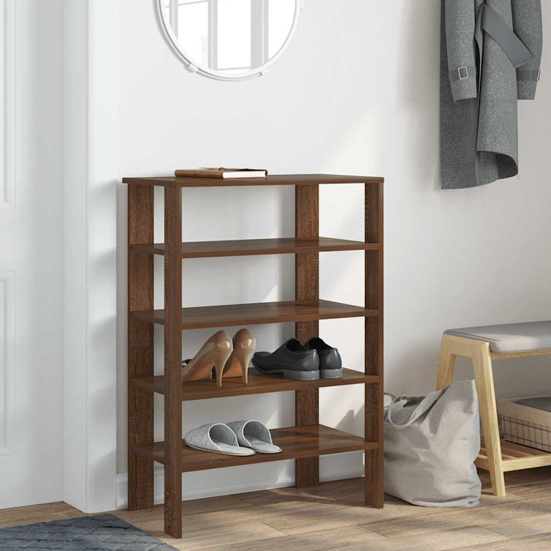 Range-chaussures vidaXL, Chêne brun