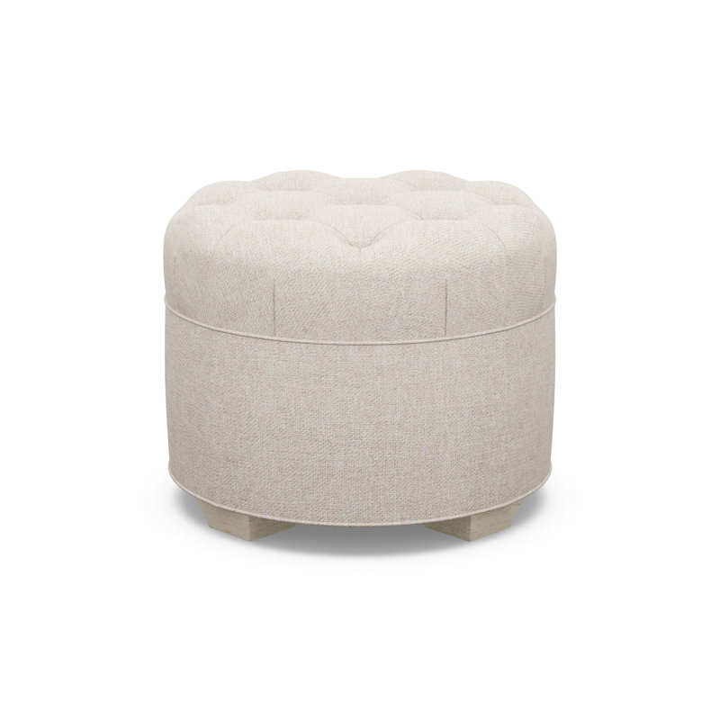 Round Tufted Ottoman, 8786-70, Sandstone