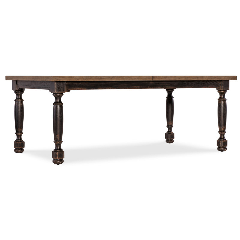 Americana Leg Dining Table with 22" Leaf, Molasses
