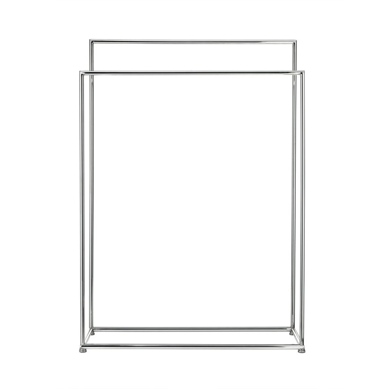 MODO Free Standing Towel Rack - Brushed Stainless Steel, Polished Stainless Steel