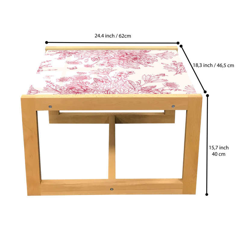 Table basse East Urban Home, H 15,75 po x L 18,31 po x l 24,4 po