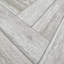 Papier peint rustique gris clair à chevrons zigzag délavé-88572426