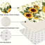 Ensemble de 3 tapis de cuisine à motif de tournesol crème
