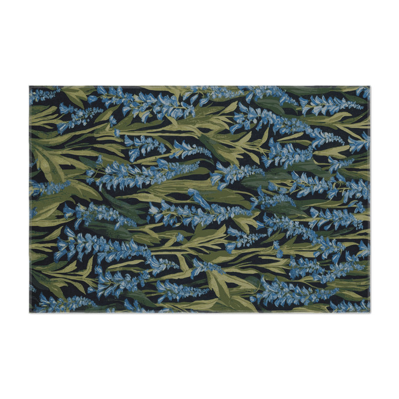 Tapis d'intérieur et d'extérieur gris Botanical, Rectangle 9 pi x 12 pi