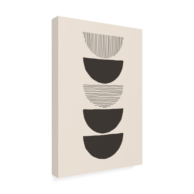 «Circles And Lines 1 on Canvas» par Jay Stanley, reproduction, H 32 po x l 22 po x P 2 po