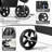 Foldable Pet Stroller, 3 Wheels Folding Carrier Jogger Stroller for Dogs Cats with Canopy and DIY Stickers-111302515