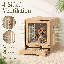 Mobilier moderne pour cage de chien, table d'appoint en bois pour petits chiens avec prise de courant, table de bout pour cage d'animal, armoire pour chenil d'intérieur