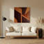 Abstract Shapes 53 Black Metal Wall Art