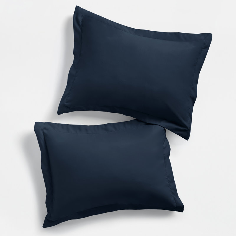 Ensemble de 2 taies d'oreiller en microfibre ultra douce, Bleu marine, Standard