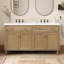 Meuble-lavabo de salle de bain avec double lavabo, 2 tiroirs rabattables et 4 portes à fermeture douce-1156244067