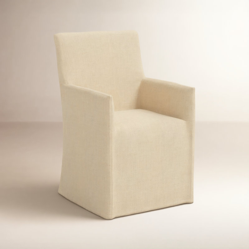 Ivanka 20'' H Upholstered Armchair, Classic Linen Linen