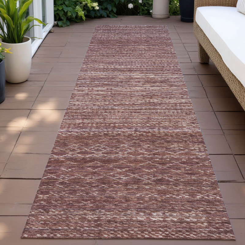 Tapis à rayures intérieur / extérieur lavable à la machine Colman ACN2150, Tapis de couloir 2 pi 3 po x 7 pi 6 po