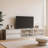 Nyazia 70.86" White TV Stand with Drawers and Sliding Acrylic Glass Door, Modern Entertainment Centre