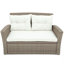 Canapé modulaire en osier avec repose-pieds et coussins 4 pièces U-Style-1743699495
