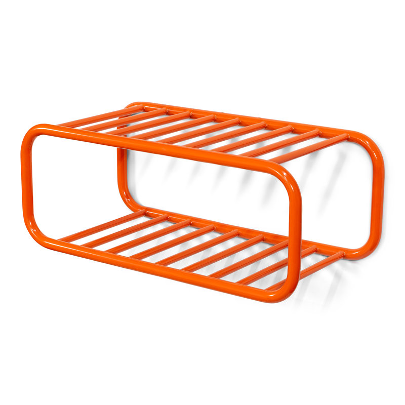 Retro 4 Pair Shoe Rack, Orange