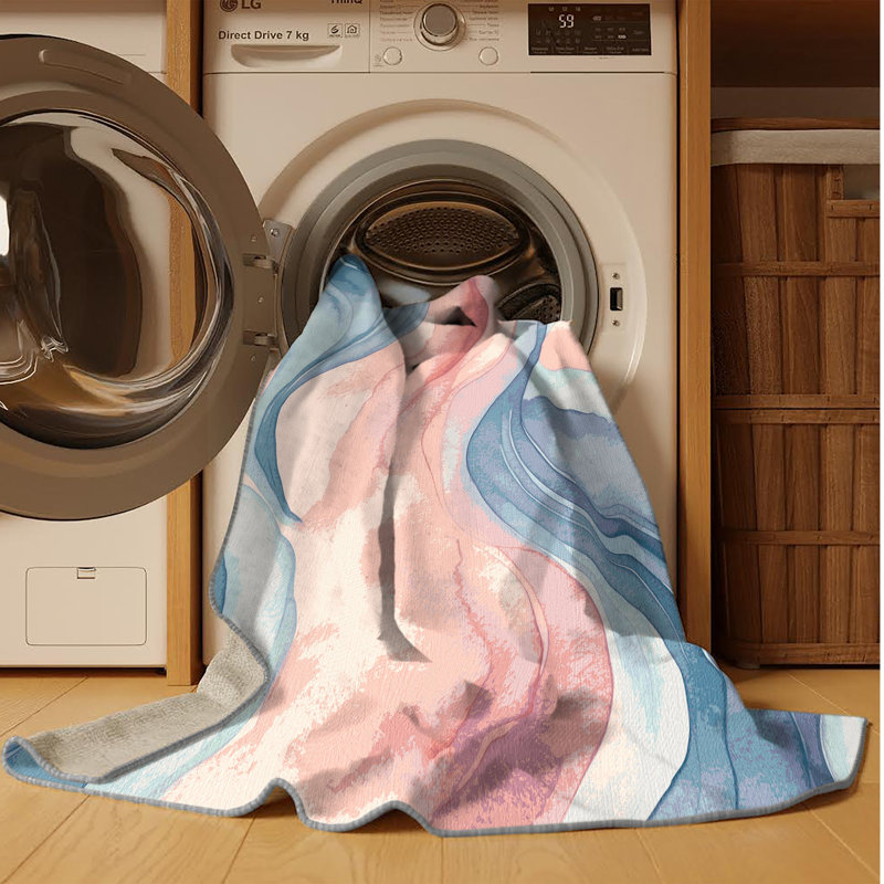 Gentle Drift Rug, Square 3'