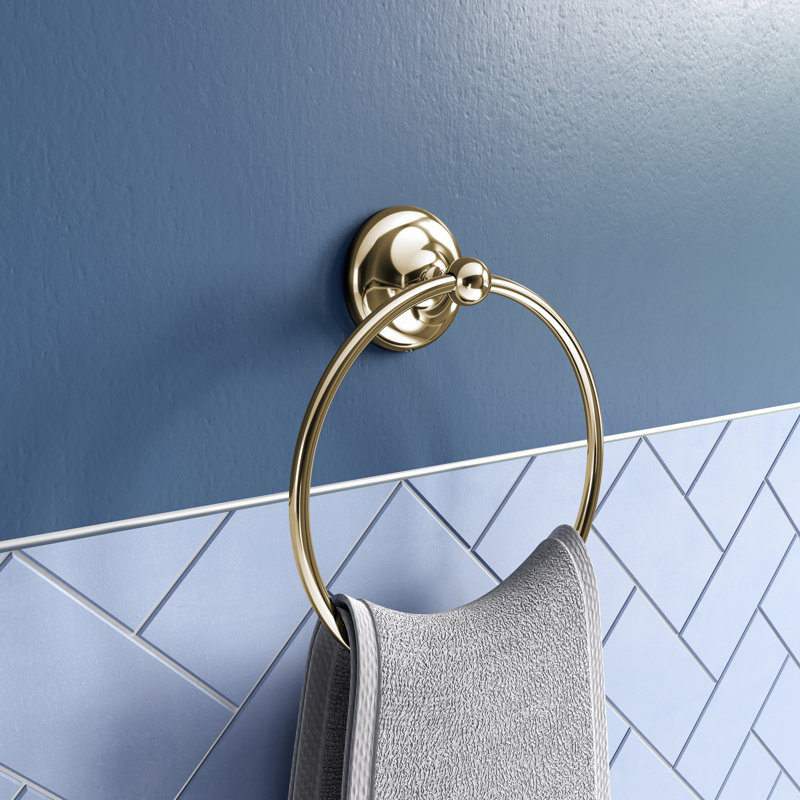 Towel Ring, Gold