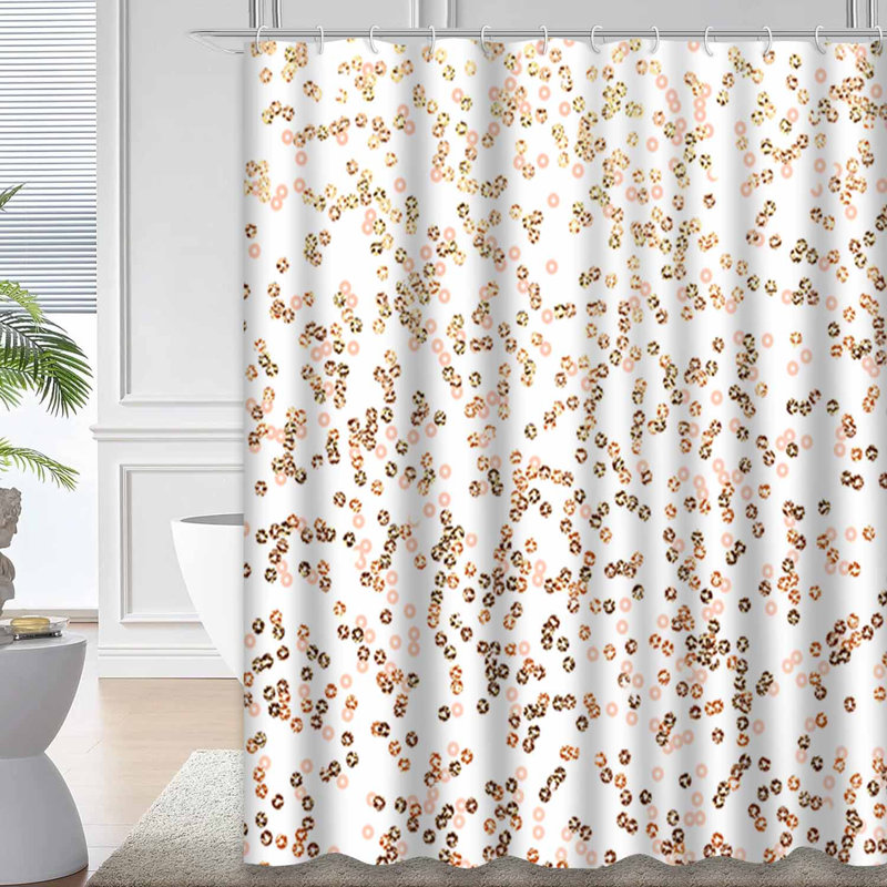 Rideau de douche Sequins Confetti, L 72 po x l 78 po