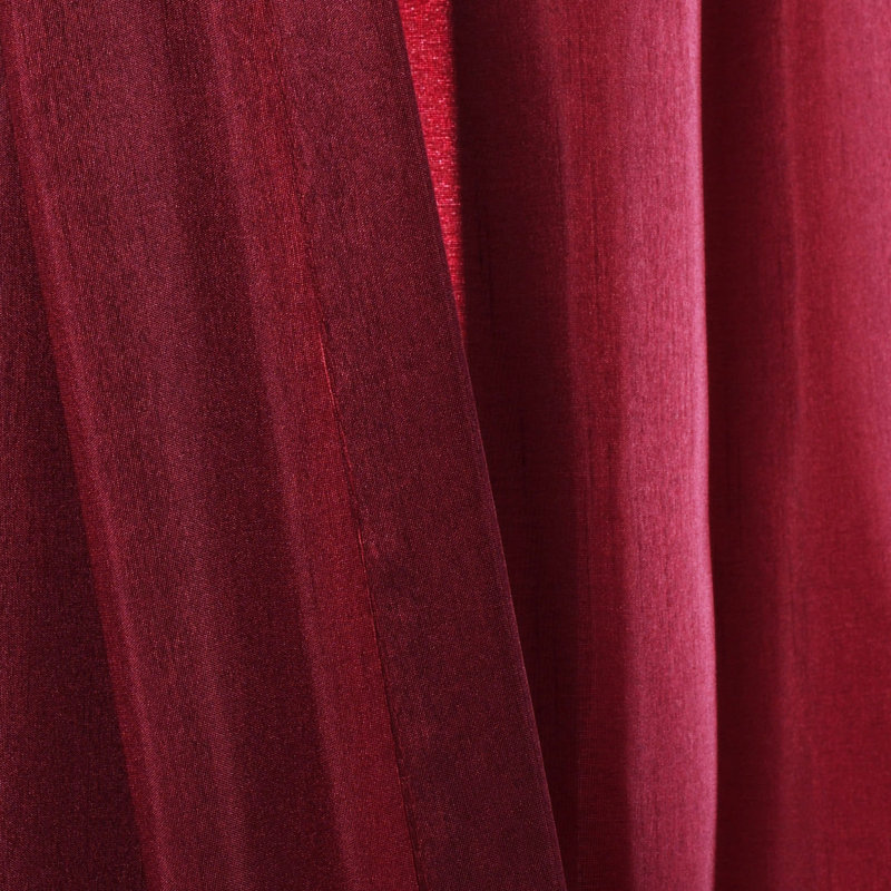 Curtain Pair, Red/Black