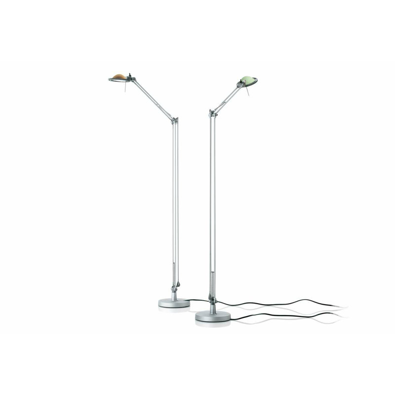 Berenice Floor Lamp, Silver, Brass