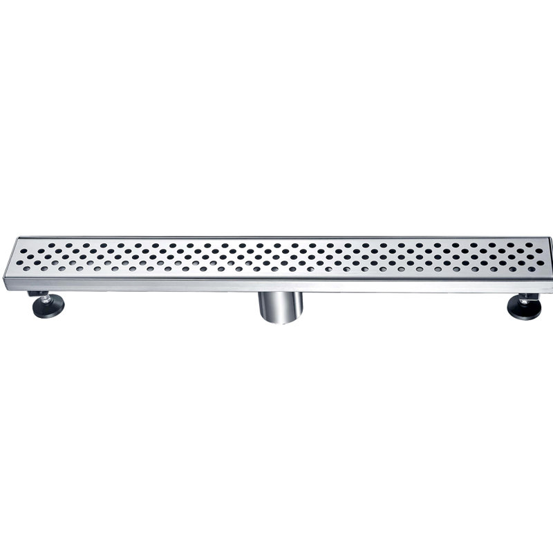 Rhone River Series 24 Inch Long Stainless Steel Linear Floor Shower Drain