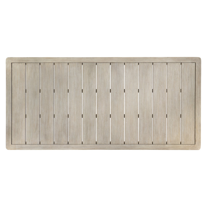 Siesta 30" x 55" Beige Teak Rectangular Dining Table
