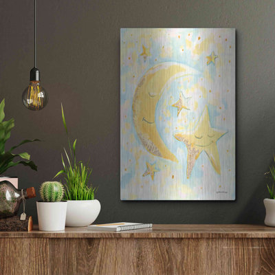 «Moon and Star Friends» par Jessica Mingo, art mural en métal