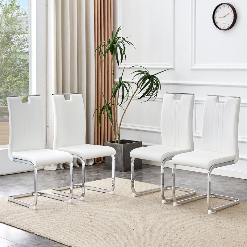 Chaise d'appoint (ensemble de 4), Blanc
