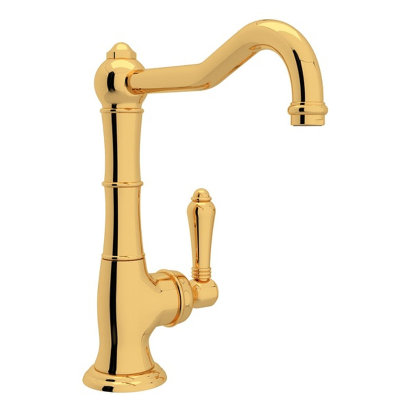 Cinquanta Bar/Food Prep Kitchen Faucet, Italian Brass