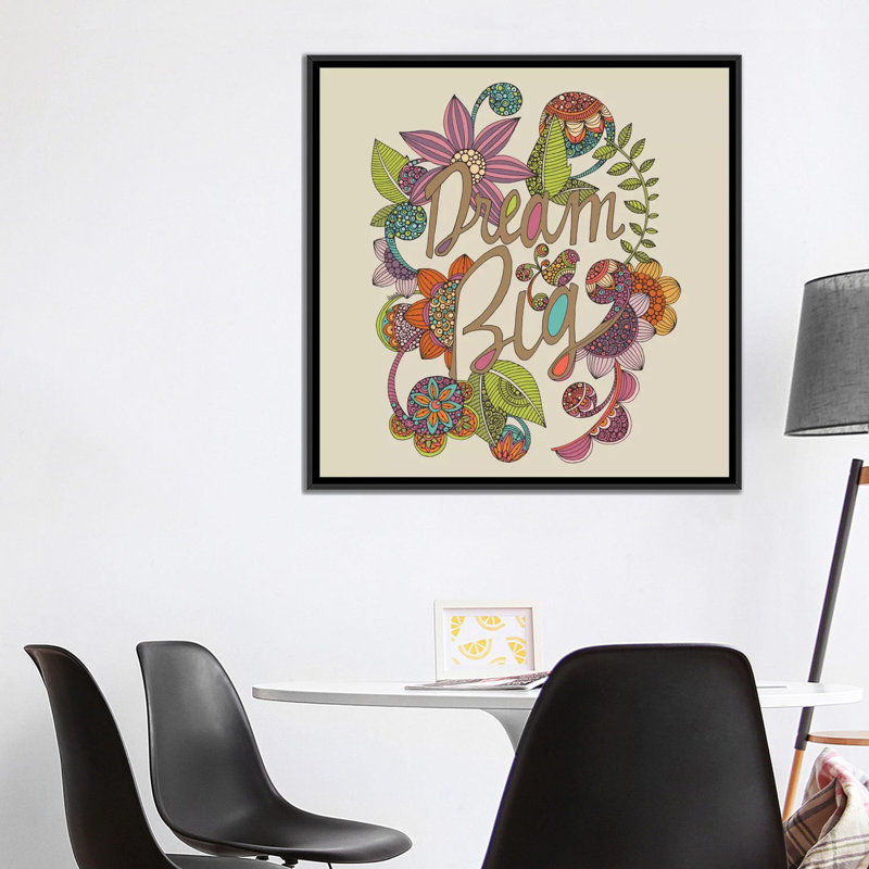 «Dream Big», impression sur toile tendue, H 12 po x l 12 po x P 1,5 po, Toile tendue