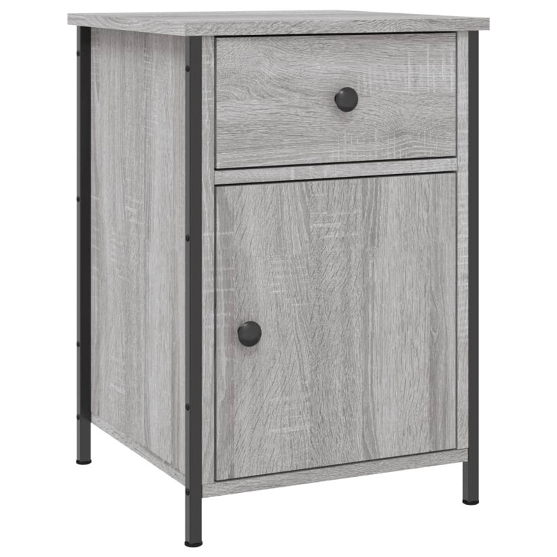 Maybritt 40cm W Bedside Table, Grey Sonoma, Individual