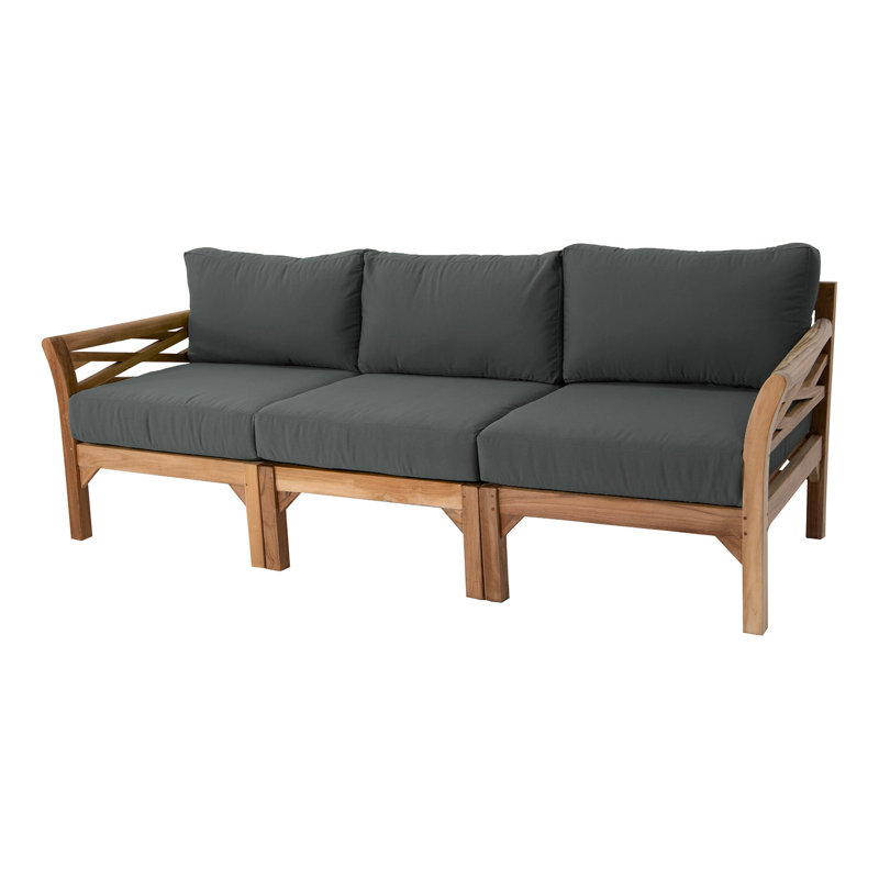 Boduram Outdoor 3 - Seat Patio Sofa, Coal