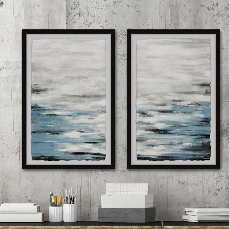 « reflective sea », taj, parvez-cadre à plusieurs images sur papier, H 12 po x l 8 po x P 1,5 po