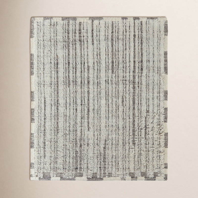 Tapis rectangulaire en laine Jalaycia, Rectangle 5 pi 6 po x 8 pi 6 po
