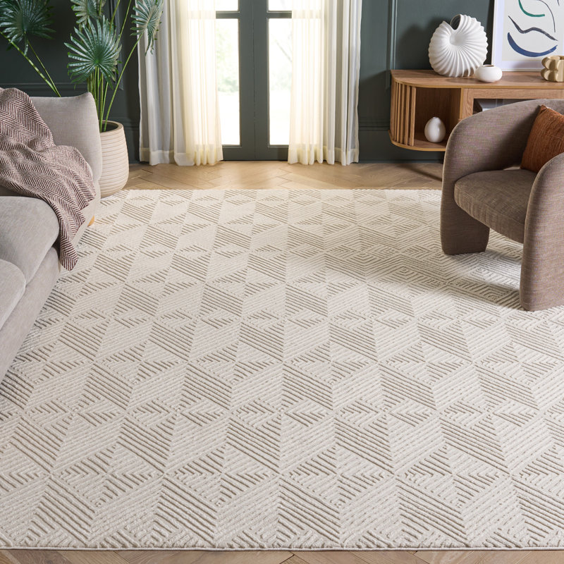 Lashad Performance Geometric Rug, Rectangle 8' x 10'