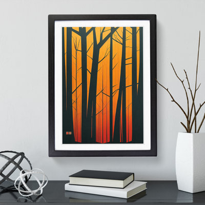 Contemporary Forest No.2 Abstract - Single Picture Frame Print