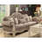 Cha Transitional Tufted Rolled Armrest Sofa with 5 Pillows and Floral Pattern-105270235-105270234
