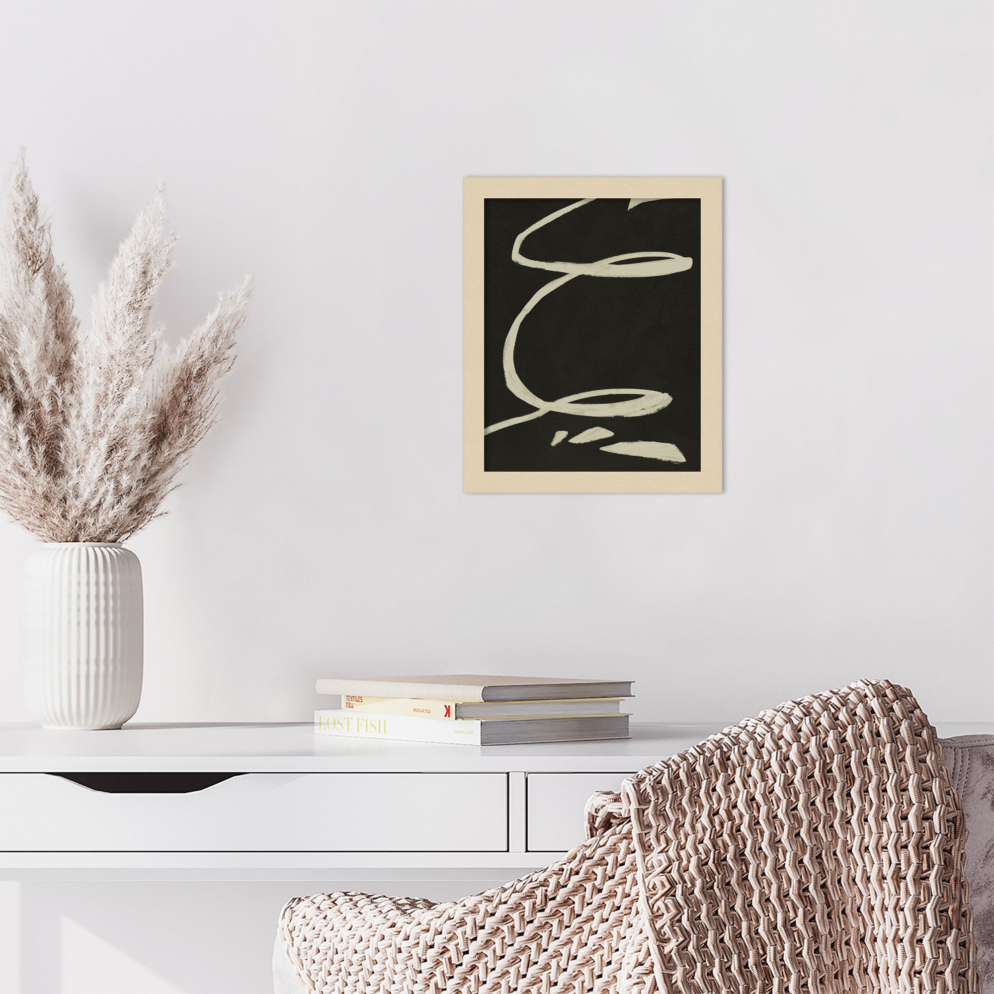 Neutral Spring III by Jacob Green, 13" H x 11" W x 1" D, Brown