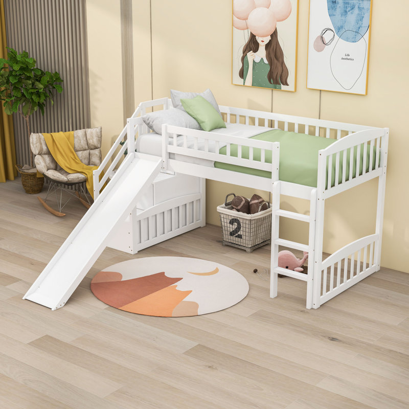 Lit mezzanine simple Estuardo par Harriet Bee, Blanc