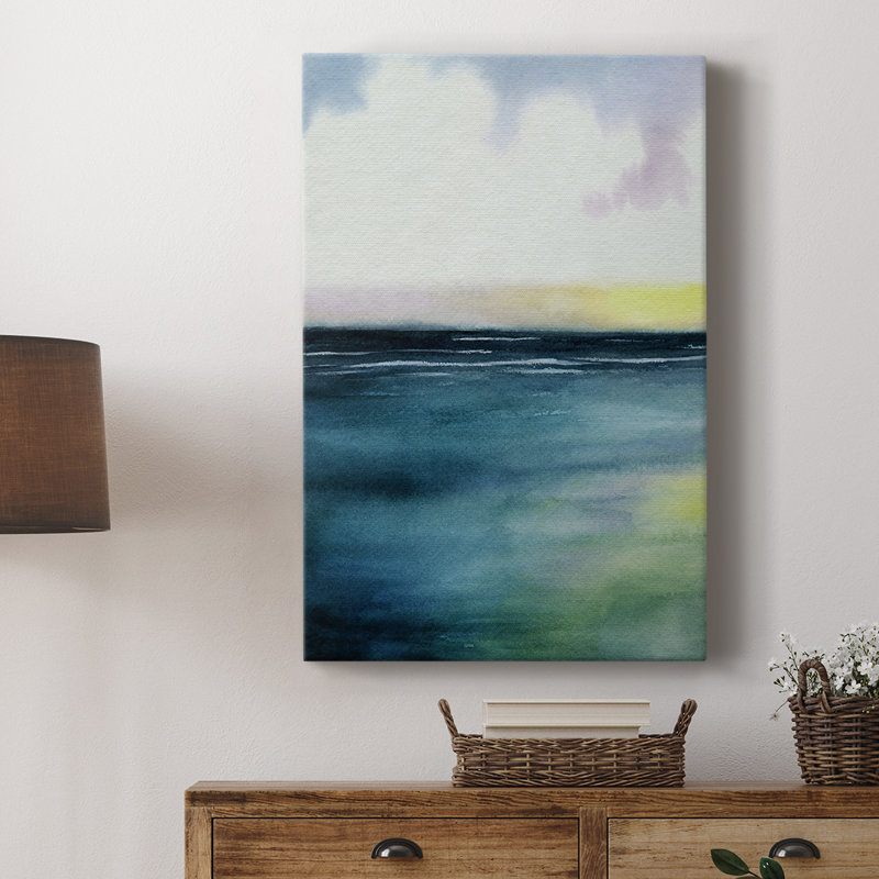 Sherbet Sunset Diptych I - galerie tendue sur mesure Cavas, H 18 po x l 12 po