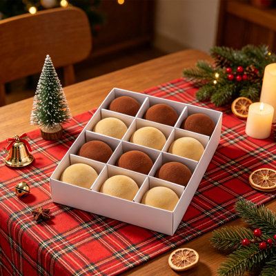 12 pièces 6cm boules floquées arbre de Noël ornement ensemble boules en mousse de velours décoration suspendue pour la fête des fêtes décoration de la maison