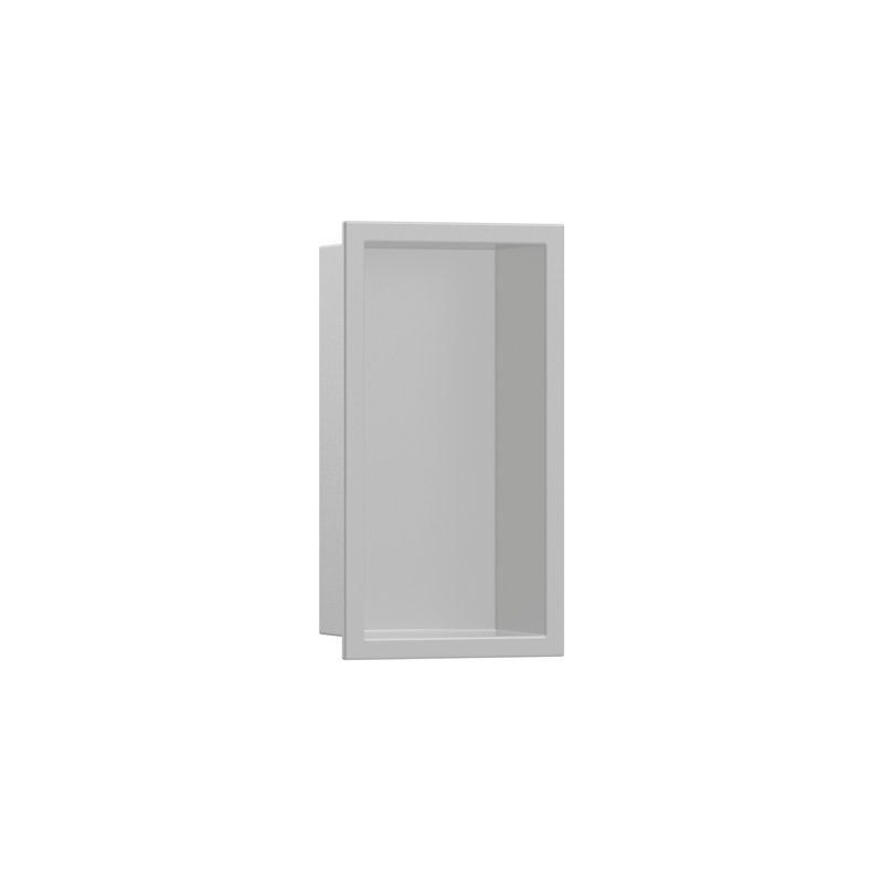 Xtrastoris 9.5" W Original Wall Shower Niche with Integrated Frame, Concrete Gray