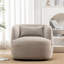 Fauteuil pivotant rembourré à boucles larges de 34 po Jaydin-2123954358