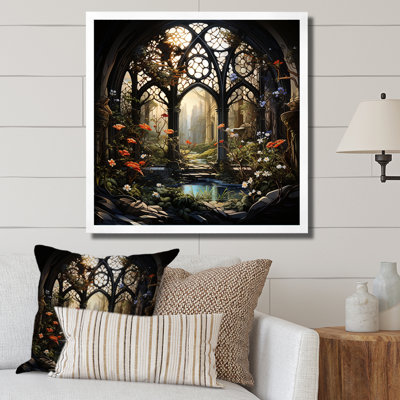 «Church Church», impression florale sur toile