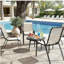 Ensemble de 4 chaises d'extérieur empilables-367520123