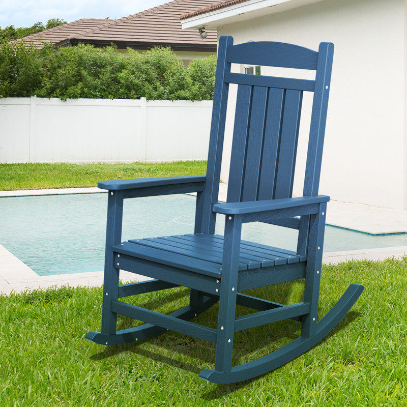 Chaise berçante en PEHD Adirondack, Marine