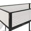 Lit mezzanine avec bureau et tablettes