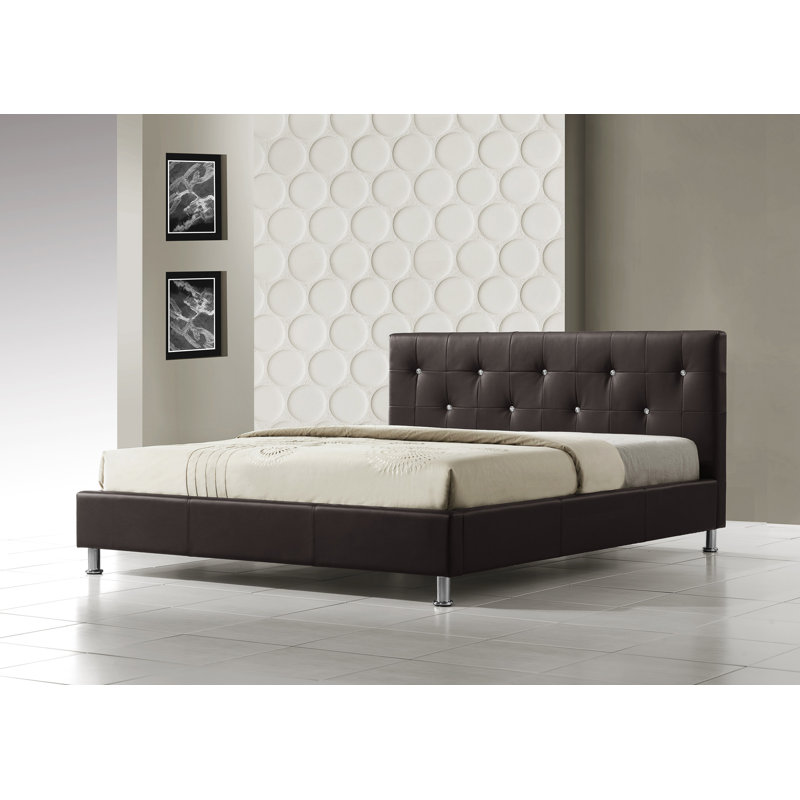 Upholstered Bed, Double (4'6), Matt Brown