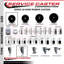 Ensemble de roulettes extensibles pivotantes en caoutchouc dur 3 pouces 3/4 pouces SCC